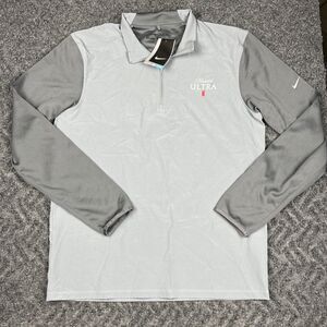 Nike Golf 1/2 Zip Cover Up Men’s Medium Michelob Ultra Gray Dri Fit Performance